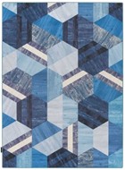 Tarkett Finally Vinyl Hexagon Blue 170x230